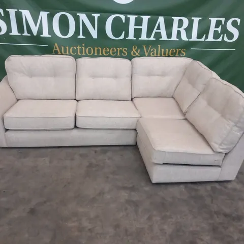 DESIGNER ASHLEY BEIGE CORNER SOFA 