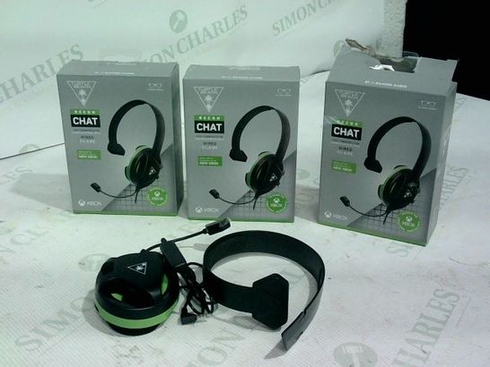 3 X TURTLE BEACH RECON CHAT WIRED HEADSET 