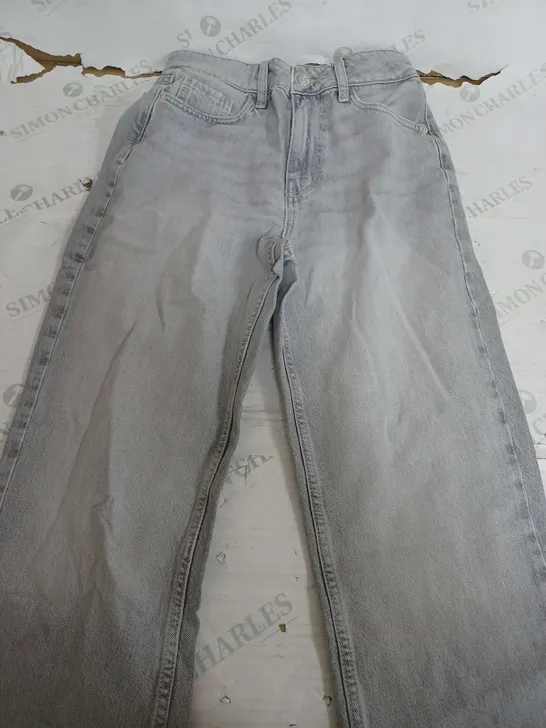 ZARA STRAIGHT FIT LIGHT GREY TROUSERS - EUR 34