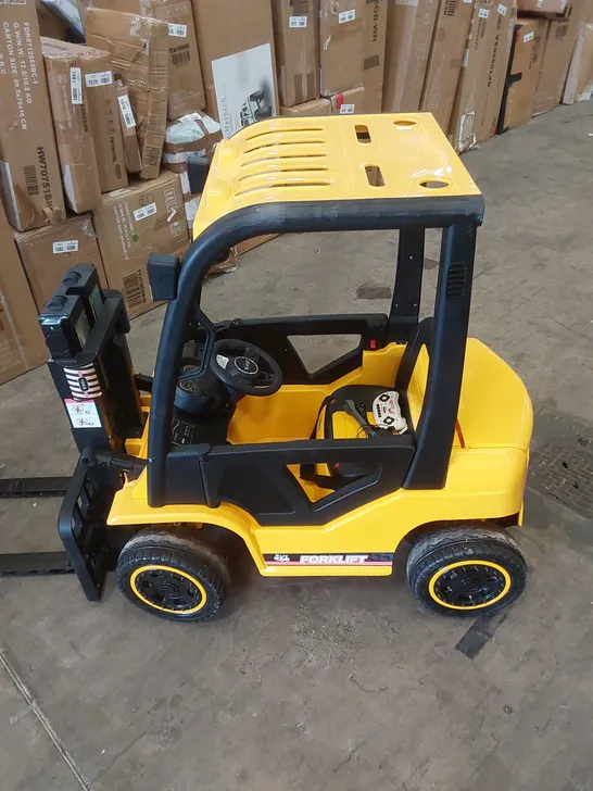 CHILDREN’S 12V ELECTRIC RIDE ON FORKLIFT TRUCK