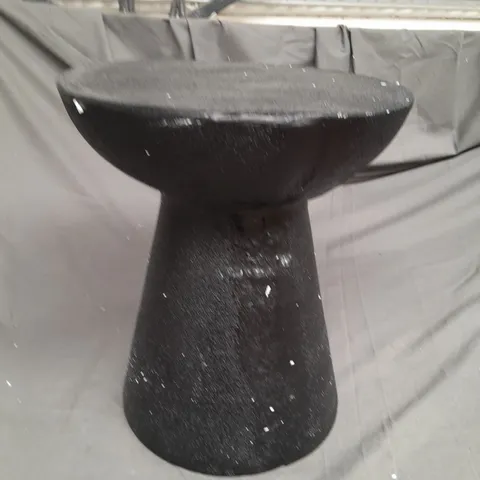 STONE EFFECT SIDE TABLE - COLLECTION ONLY