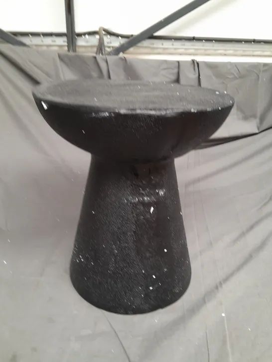 STONE EFFECT SIDE TABLE - COLLECTION ONLY