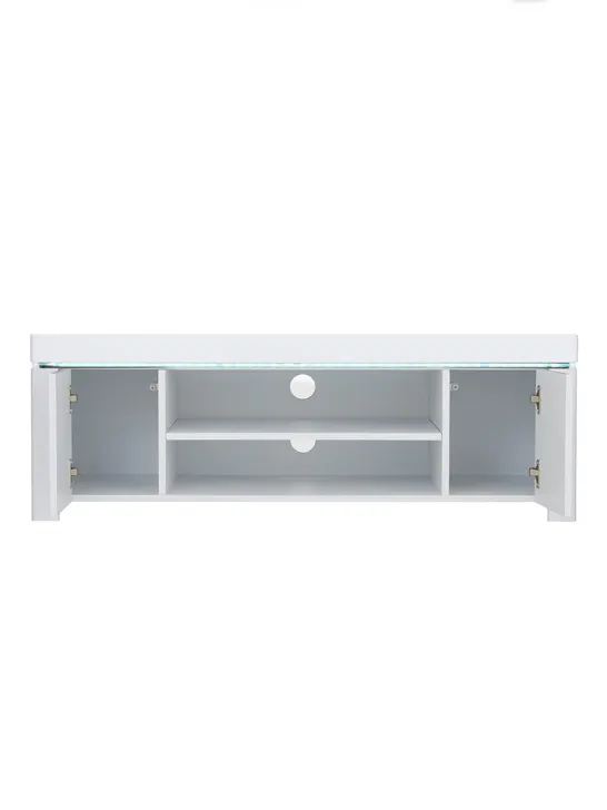 GRADE 1 BOXED ATLANTIC CORNER TV UNIT - GREY RRP £239