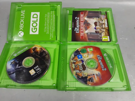 LOT OF 2 XBOX ONE GAMES INCLUDES THE ESCAPISTS 2 AND HALO 5