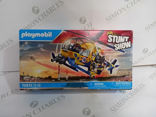 PLAYMOBIL 70833 AIR STUNT SHOW HELICOPTER WITH FILM CREW