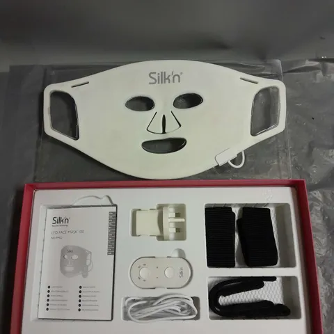 BOXED SILK'N LED FACE MASK 100 SKIN REJUVENATION AND ACNE TREATMENT