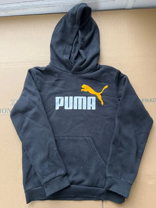 PUMA BLACK SIZE 11-12Y HOODIE