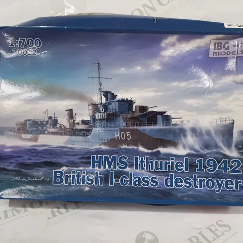 IBG MODELS 1:700 SCALE HMS ITHURIEL 1942 BRITISH I-CLASS DESTROYER MODEL KIT