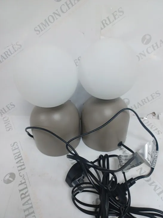 JOHN LEWIS LUPO DUO MUSHROOM LIGHTS 