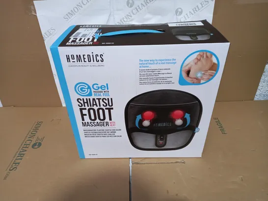 BOXED HOMEDICS SHIATSU FOOT MASSAGER WITH HEAT GSF-500H-EU