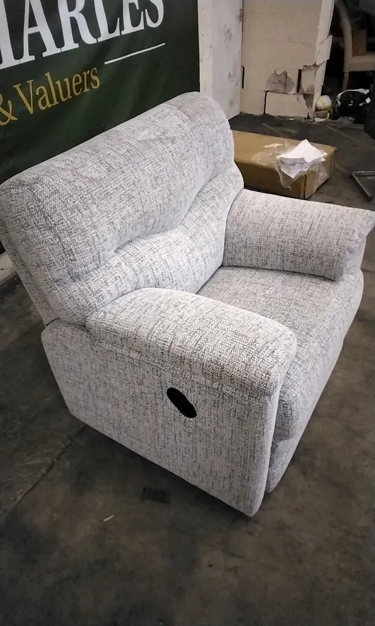 QUALITY BRITISH DESIGNED & MANUFACTURED G PLAN STRATFORD MANUAL RECLINER ARMCHAIR HARBOUR SLATE FABRIC