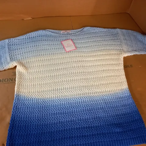 JULIPA BLUE GRADIENT KNITTED JUMPER- UK 16/18