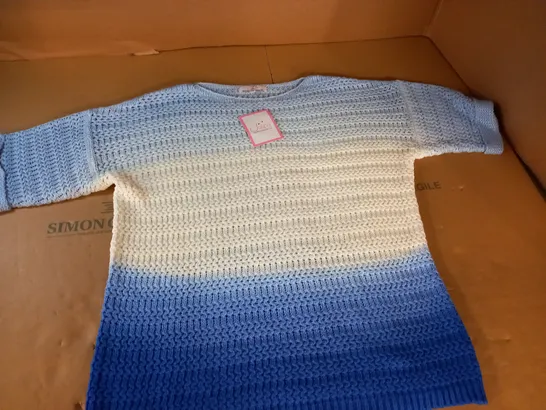 JULIPA BLUE GRADIENT KNITTED JUMPER- UK 16/18