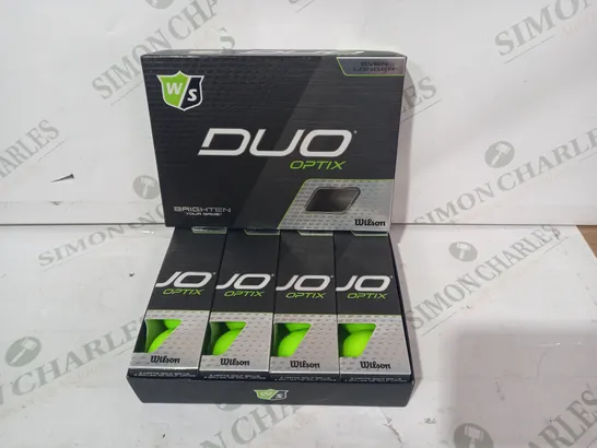 WILSON DUO OPTIX GOLF BALLS