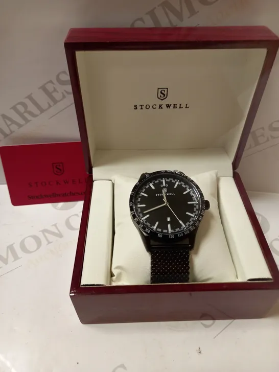 STOCKWELL AUTOMATIC TACHYMETER MESH STRAP WRISTWATCH  RRP £650