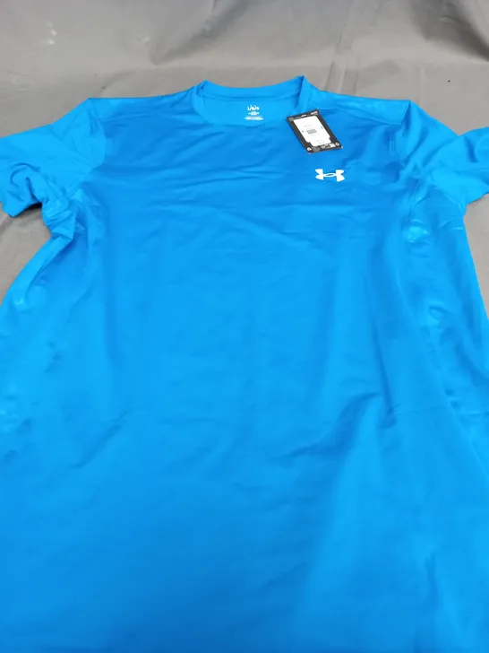 UNDER ARMOUR BRIGHT BLUE T-SHIRT - LARGE