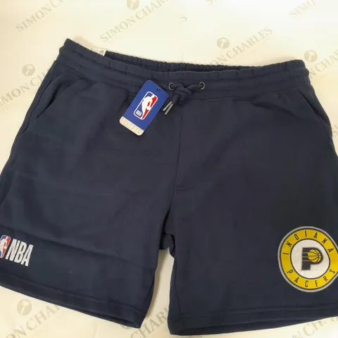 NBA INDIANA PACERS FLEECE SHORTS SIZE L 