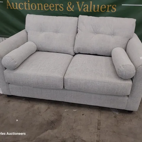 QUALITY BRITISH DESIGNER LOUNGE Co. TWO SEATER DOFA GREY FABRIC 