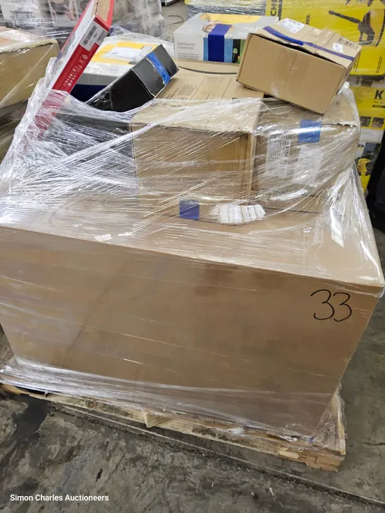 PALLET OF APPROXIMATELY 124 UNPROCESSED RAW RETURN HIGH VALUE ELECTRICAL GOODS TO INCLUDE;