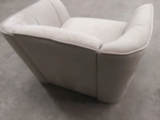 DESIGNER LOREN CHAMPAGNE VELVET ARMCHAIR 