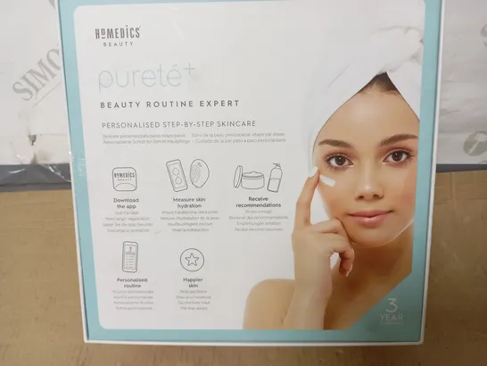 BOXED AS NEW HOMEDICS BEAUTY PURETE+ CLEANSING AND EXFOLIATING BRUSH