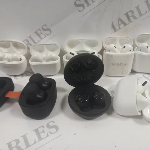 LOT OF 8 ASSORTED PAIRS OF TWS EARBUDS