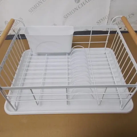 DISH RACK WITH WOODEN HANDLE