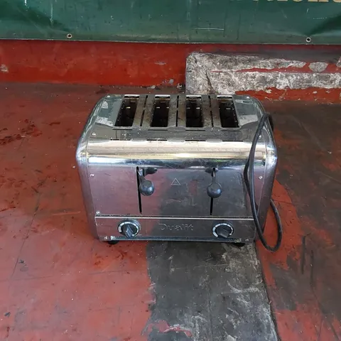DUALIT DCP4 COMMERCIAL STAINLESS STEEL TOASTER 