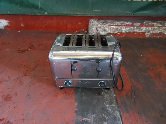 DUALIT DCP4 COMMERCIAL STAINLESS STEEL TOASTER 