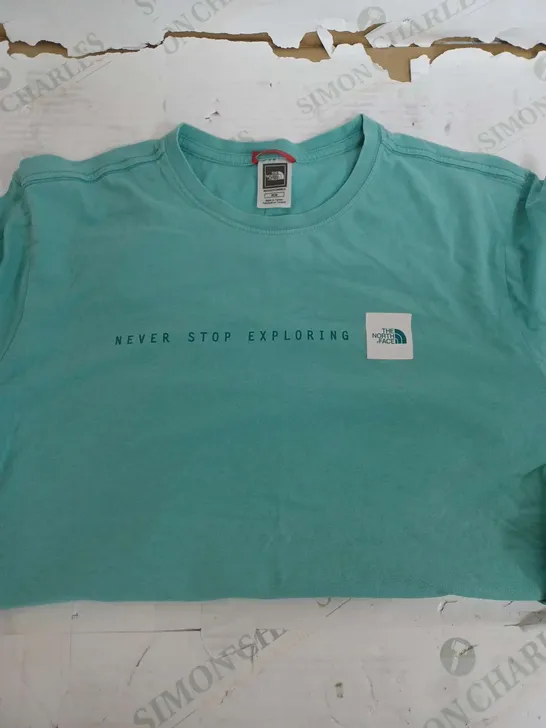 THE NORTH FACE LIGHT BLUE T-SHIRT - MEDIUM