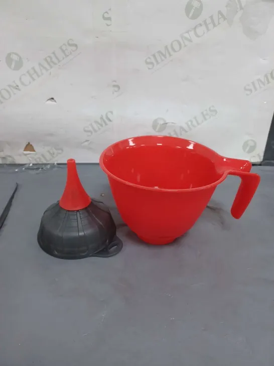 LOT OF 12 MULTI USE FUNNEL SETS RED