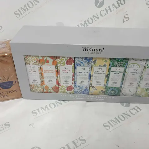 BOTHAMS OF WHITBYRESOLUTION TEA 40 BAGS AND WHITTARD CHELSEA THE TEA DISCOVERY COLLECTION