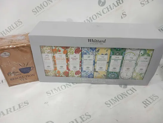 BOTHAMS OF WHITBYRESOLUTION TEA 40 BAGS AND WHITTARD CHELSEA THE TEA DISCOVERY COLLECTION