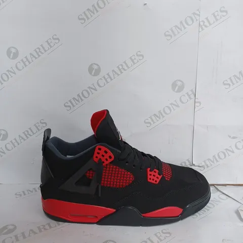 AIR JORDAN 4 RETRO IN BLACK & RED - UK 10