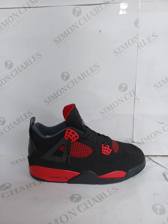 AIR JORDAN 4 RETRO IN BLACK & RED - UK 10