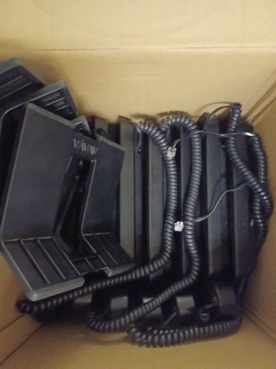 7 X AVAYA 1608-I BLK OFFICE TELEPHONES IN BLACK	