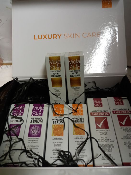 VIOLA SKIN CARE LUXURY BUNDLE INCL. RETINOL SERUM, VITAMIN C SERUM, EYE SERUM AND FACE CREAM