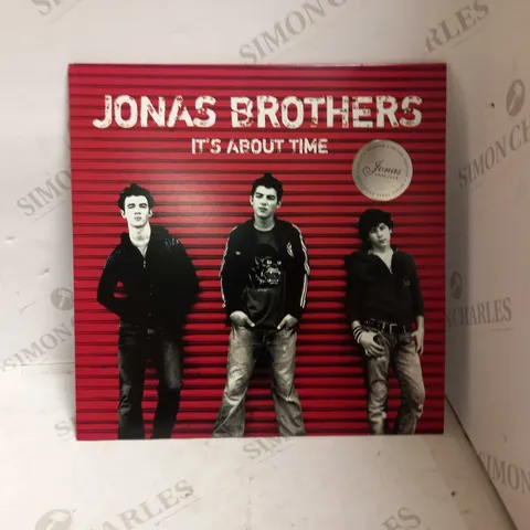 JONAS BROTHERS IT'S ABOUT TIME DELUXE MEMBER LIMITED EDITION EXCLUSIVE RED VINYL