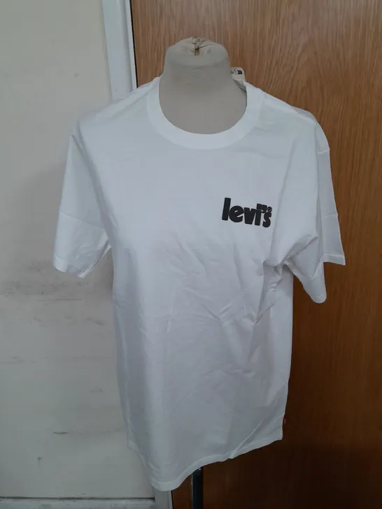 LEVI'S RELAXED FIT T-SHIRT IN WHITE SIZE M