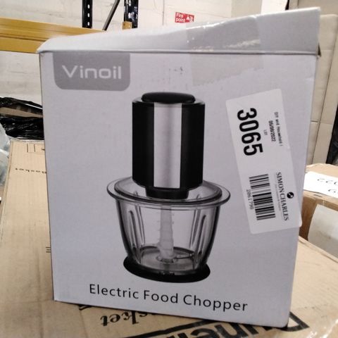 BOXED VINOIL ELECTRIC FOOD CHOPPER 