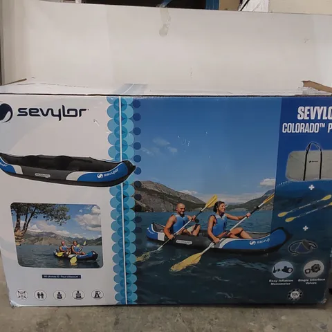 BOXED SEVYLOR COLORADO PRO KIT 2 PERSON INFLATABLE KAYAK (1 BOX)