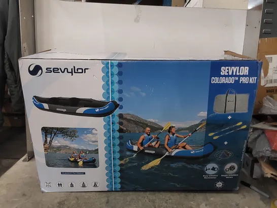 BOXED SEVYLOR COLORADO PRO KIT 2 PERSON INFLATABLE KAYAK (1 BOX)