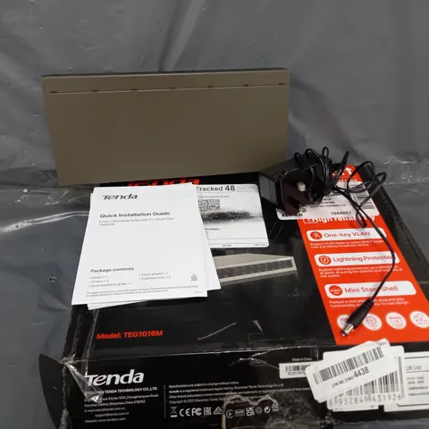 BOXED TENDA 16-PORT GIGABIT ETHERNET SWITCH