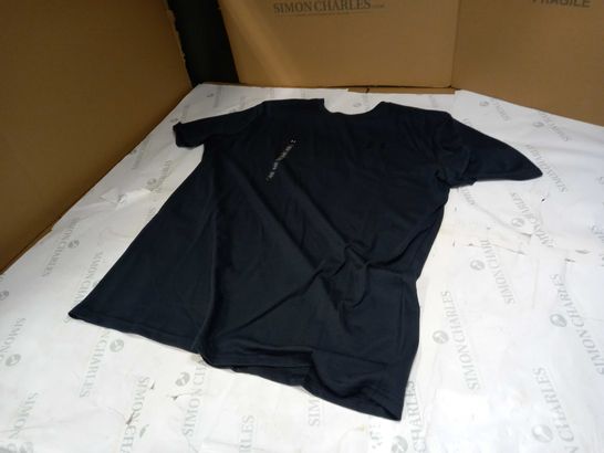 UNDERARMOUR BLACK LOGO T-SHIRT- LARGE