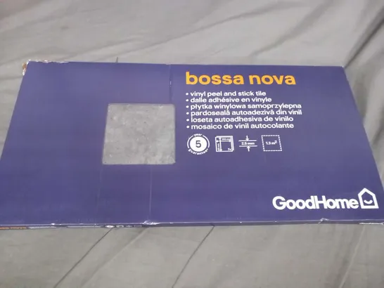 BOXED GOODHOME BOSSA NOVA VINYL PEEL AND STICK TILES WITH A TOTAL COVERAGE OF 1.3MSQ