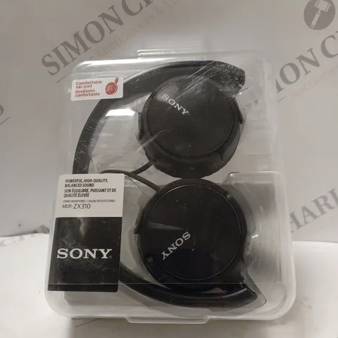 BOXED SONY MDR-ZX310 OVER-EAR HEADPHONES IN BLACK