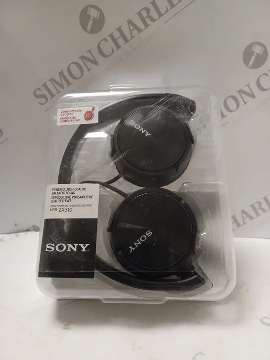 BOXED SONY MDR-ZX310 OVER-EAR HEADPHONES IN BLACK