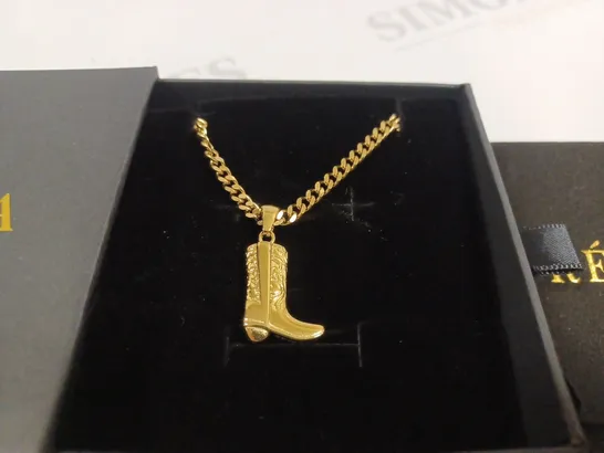 BOXED REALTA COWBOY BOOT NECKLACE