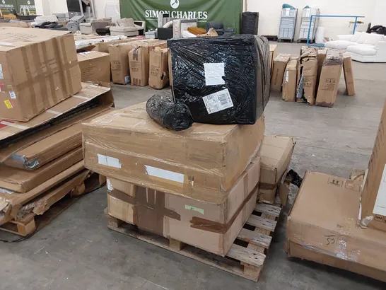 PALLET OF GARDEN FURNITURE PARTS