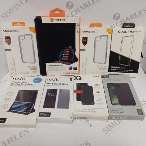 APPROXIMATELY 50 ASSORTED SMARTPHONE & TABLET PROTECTIVE CASES FOR VARIOUS MODELS 